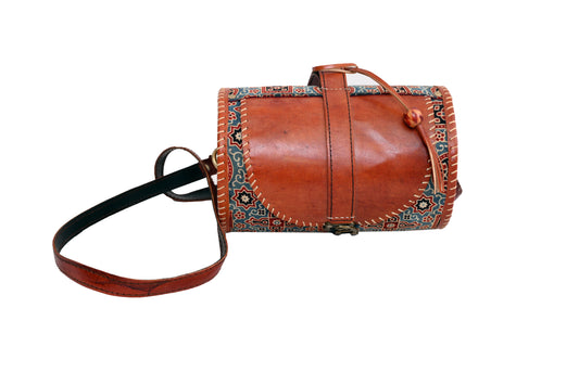 Dholak Bag (brown mix print)