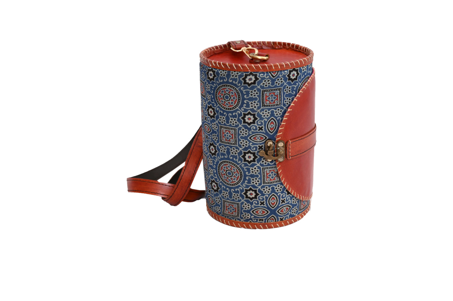 Dholak Bag (blue mix print)